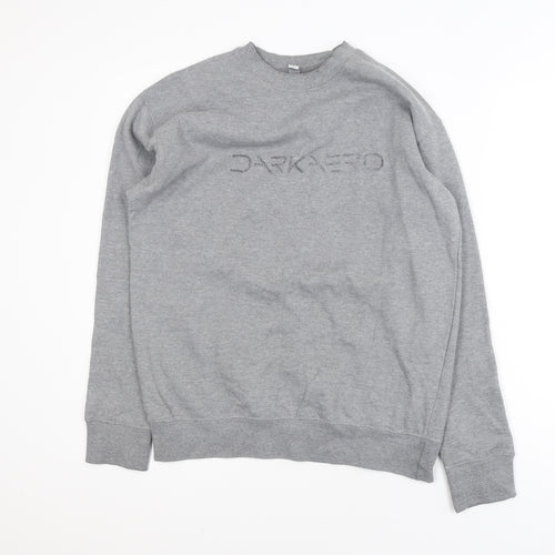 Cotton Heritage Men's Grey Crew Neck Pullover Sweatshirt M
