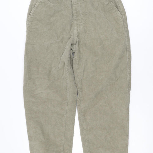 Pull & Bear Men's Beige Corduroy Jogger Trousers Size S