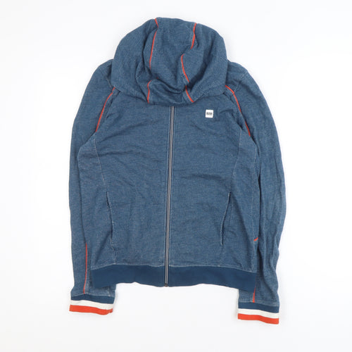 Hugo Boss Men’s Blue Full Zip Hoodie XS Lightweight Cotton