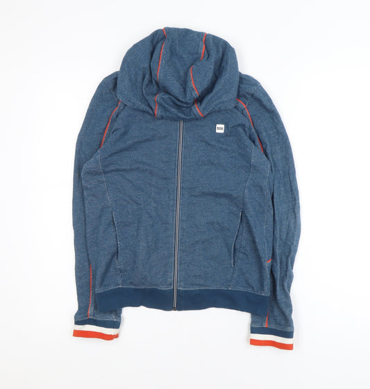 Hugo Boss Men’s Blue Full Zip Hoodie XS Lightweight Cotton