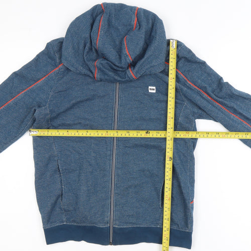 Hugo Boss Men’s Blue Full Zip Hoodie XS Lightweight Cotton