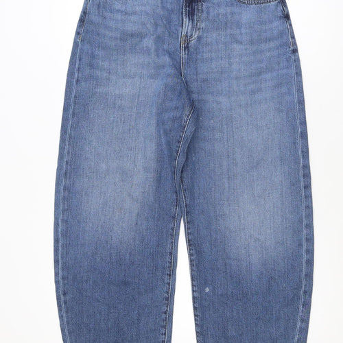 Marks and Spencer Women's Blue Mom Jeans Size 12 Regular Denim