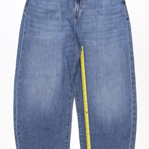 Marks and Spencer Women's Blue Mom Jeans Size 12 Regular Denim