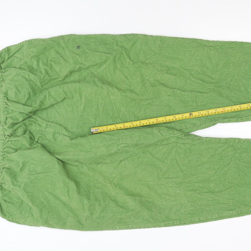 Wu & Yik Women's Green Corduroy Relaxed Trousers XL