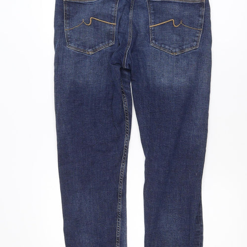 Marks and Spencer Mens Blue Slim Fit Straight Denim Jeans 32W 33L