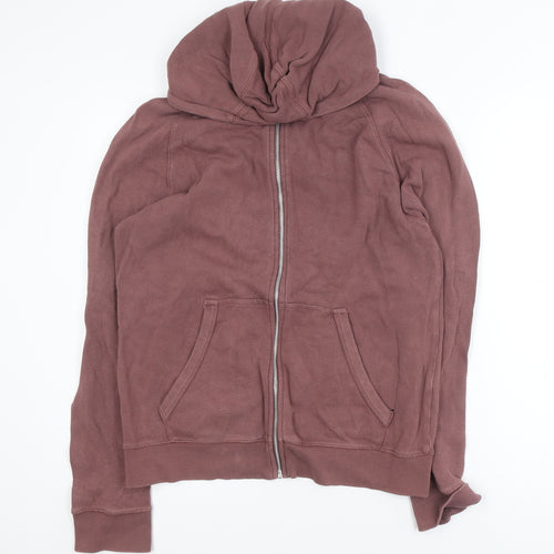 Next Womens Brown Full Zip Hoodie Medium 100% Cotton Casual Sweatshirt