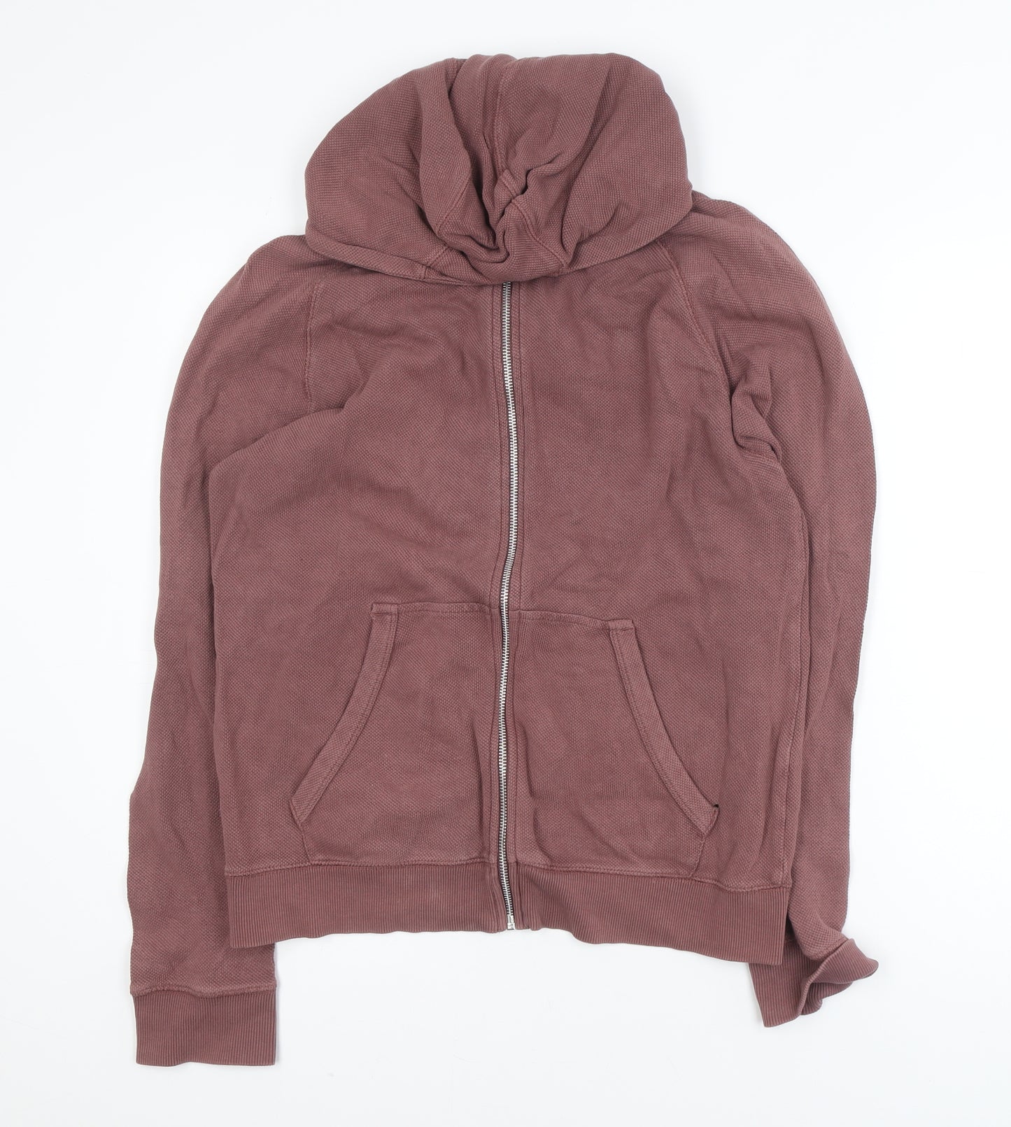 Next Womens Brown Full Zip Hoodie Medium 100% Cotton Casual Sweatshirt