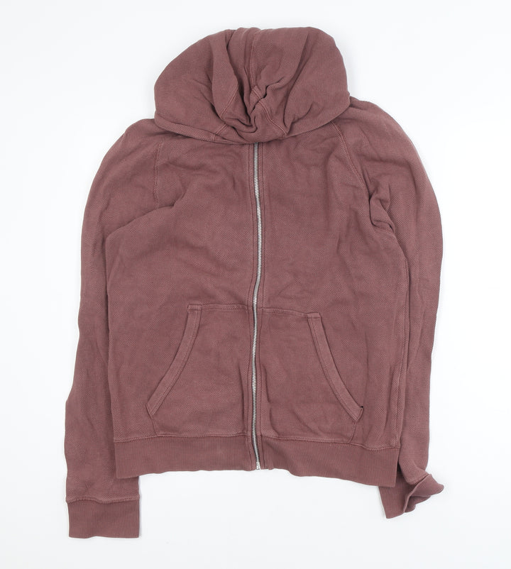 Next Womens Brown Full Zip Hoodie Medium 100% Cotton Casual Sweatshirt