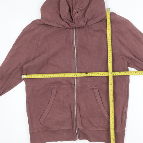 Next Womens Brown Full Zip Hoodie Medium 100% Cotton Casual Sweatshirt