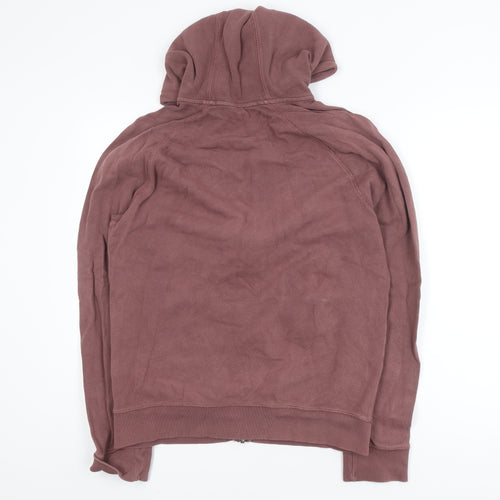 Next Womens Brown Full Zip Hoodie Medium 100% Cotton Casual Sweatshirt