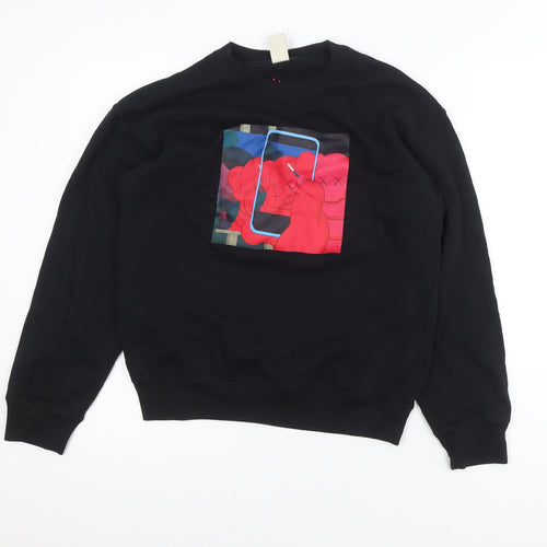 Uniqlo Men’s Black KAWS+Warhol Pullover Sweatshirt S Graphic Art