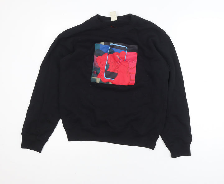 Uniqlo Men’s Black KAWS+Warhol Pullover Sweatshirt S Graphic Art