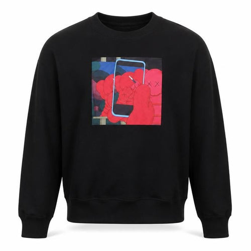 Uniqlo Men’s Black KAWS+Warhol Pullover Sweatshirt S Graphic Art