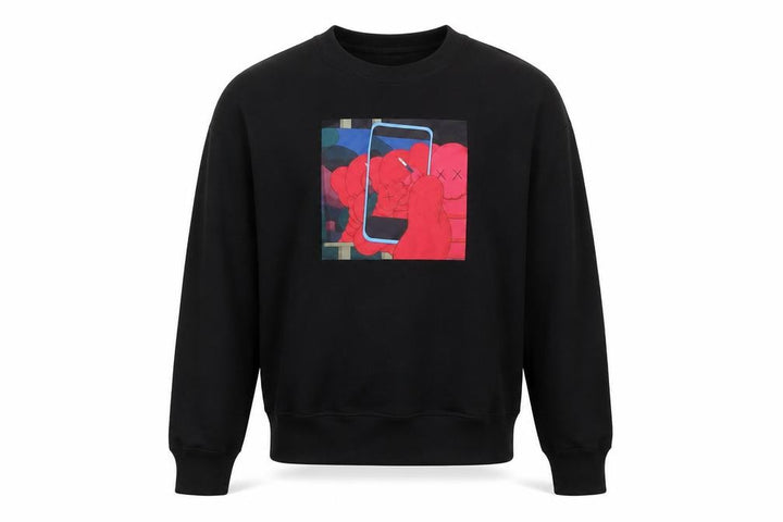 Uniqlo Men’s Black KAWS+Warhol Pullover Sweatshirt S Graphic Art