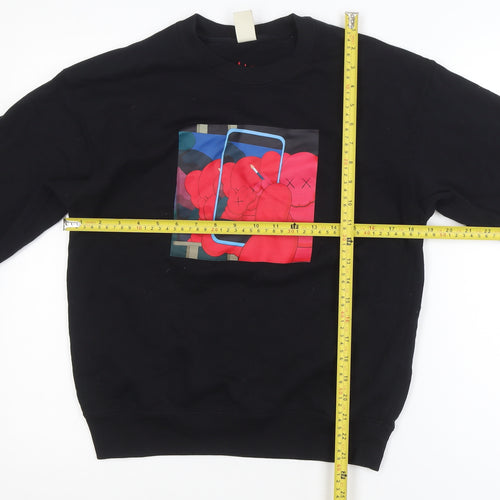 Uniqlo Men’s Black KAWS+Warhol Pullover Sweatshirt S Graphic Art