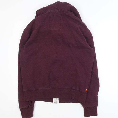 Superdry Men's Brown Medium Full Zip Hooded Basic Jacket