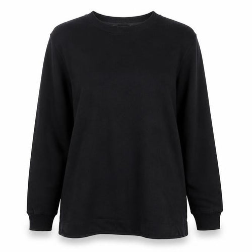 F&F Women's Black Long Sleeve Pullover Sweatshirt Dress UK 8