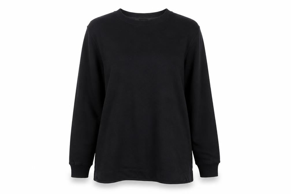 F&F Women's Black Long Sleeve Pullover Sweatshirt Dress UK 8