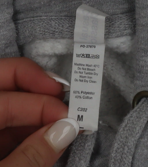 Casual Classics Men's Grey Pullover Hoodie M Funny Graphic Print