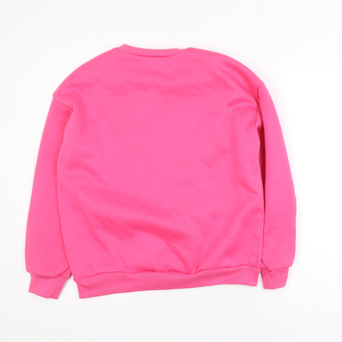 SHEIN Womens Pink 'Brooklyn New York' Pullover Sweatshirt Size 10