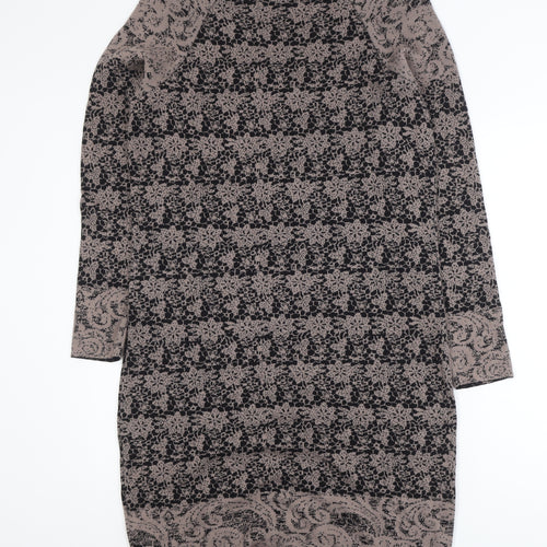 Marks and Spencer Per Una Women Brown Knit Shift Dress Size 16