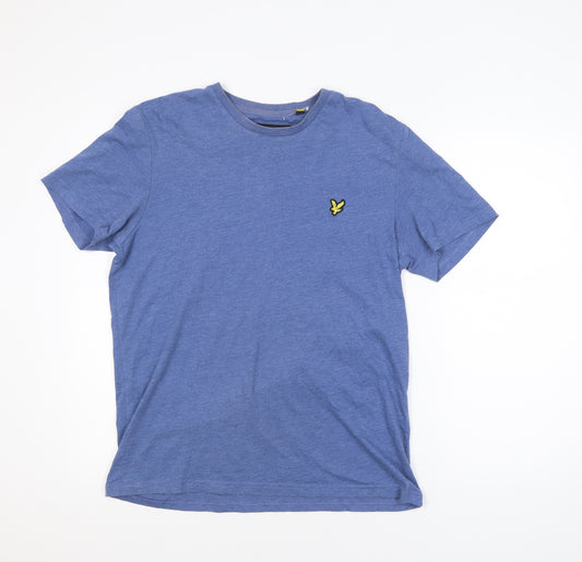 Lyle & Scott Men's Blue Short Sleeve Crew Neck T-Shirt Size M