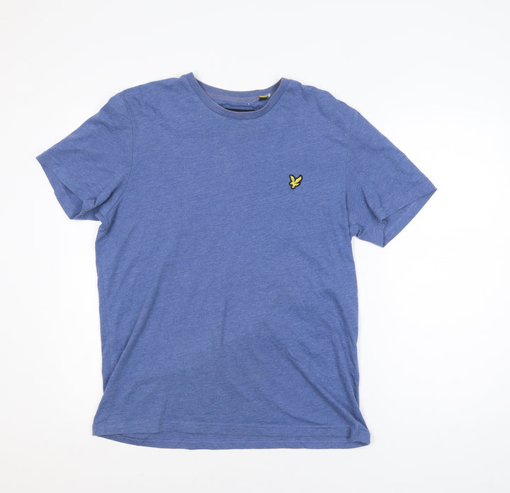 Lyle & Scott Men's Blue Short Sleeve Crew Neck T-Shirt Size M
