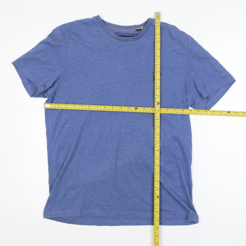 Lyle & Scott Men's Blue Short Sleeve Crew Neck T-Shirt Size M