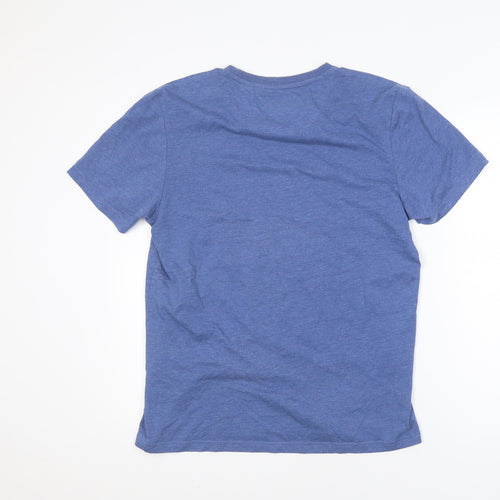 Lyle & Scott Men's Blue Short Sleeve Crew Neck T-Shirt Size M