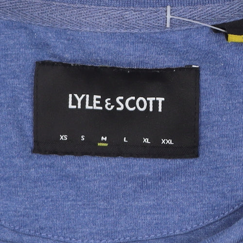 Lyle & Scott Men's Blue Short Sleeve Crew Neck T-Shirt Size M