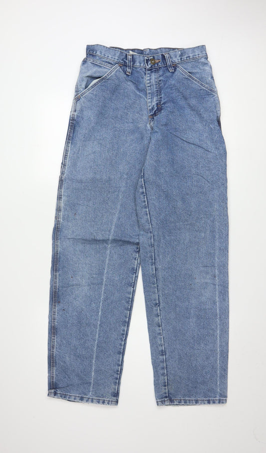 Wrangler Womens Blue Carpenter Jeans Size 10 Relaxed Fit Denim