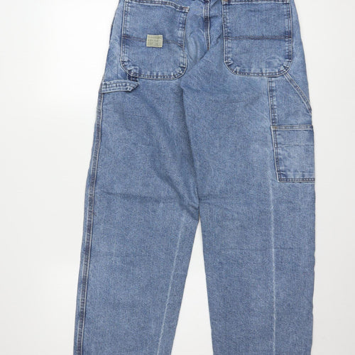 Wrangler Womens Blue Carpenter Jeans Size 10 Relaxed Fit Denim