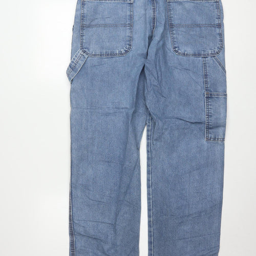 Wrangler Men's Blue Straight Fit Denim Jeans 34x32 Regular