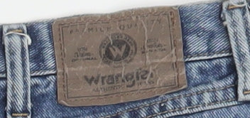 Wrangler Men's Blue Denim Cargo Shorts Size 42 Relaxed Fit