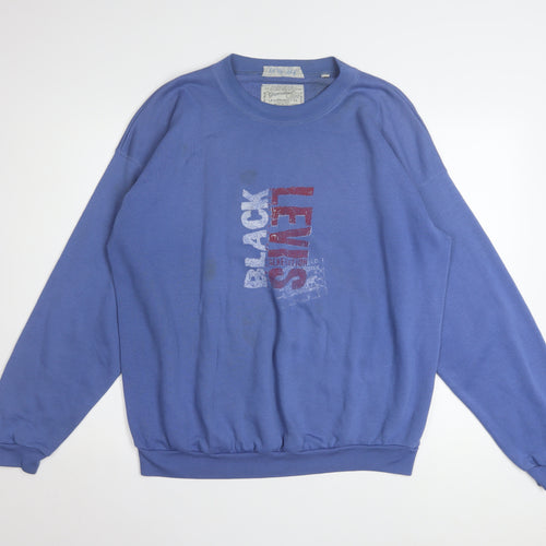 Levi’s Men’s Blue XL Retro Graphic Logo Pullover Sweatshirt