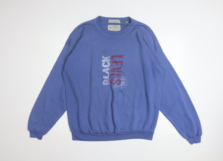 Levi’s Men’s Blue XL Retro Graphic Logo Pullover Sweatshirt