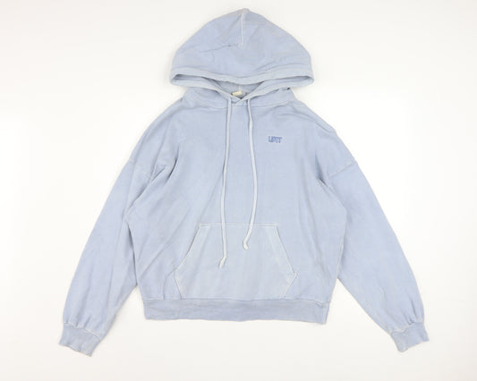 Levi's Women Blue XS Cotton Hooded Pullover Sweatshirt