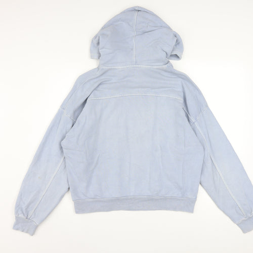 Levi's Women Blue XS Cotton Hooded Pullover Sweatshirt