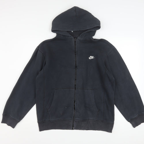Nike Boys Black Full Zip Fleece Hoodie XL 13-14 Years Sportswear