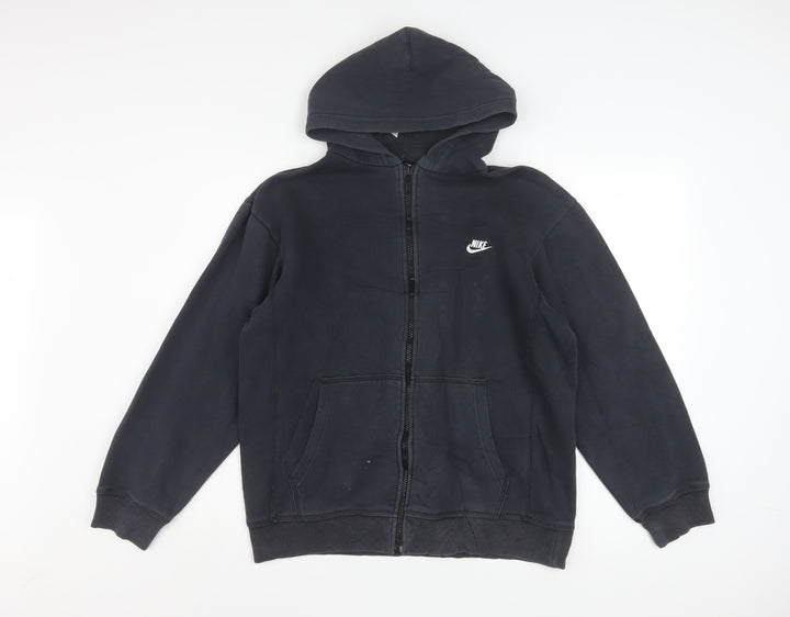 Nike Boys Black Full Zip Fleece Hoodie XL 13-14 Years Sportswear