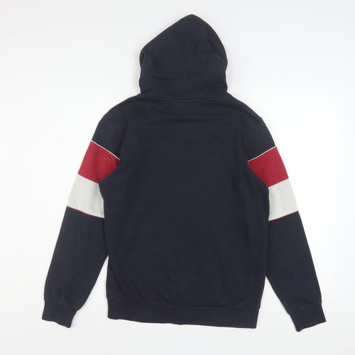 Champion Boys Navy Red Colourblock Pullover Hoodie Size 13-14 Years