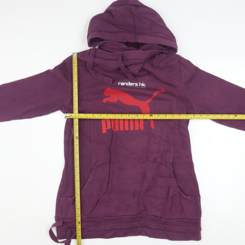 Puma Womens Purple Hoodie Size 14 Hooded Pullover Sweatshirt