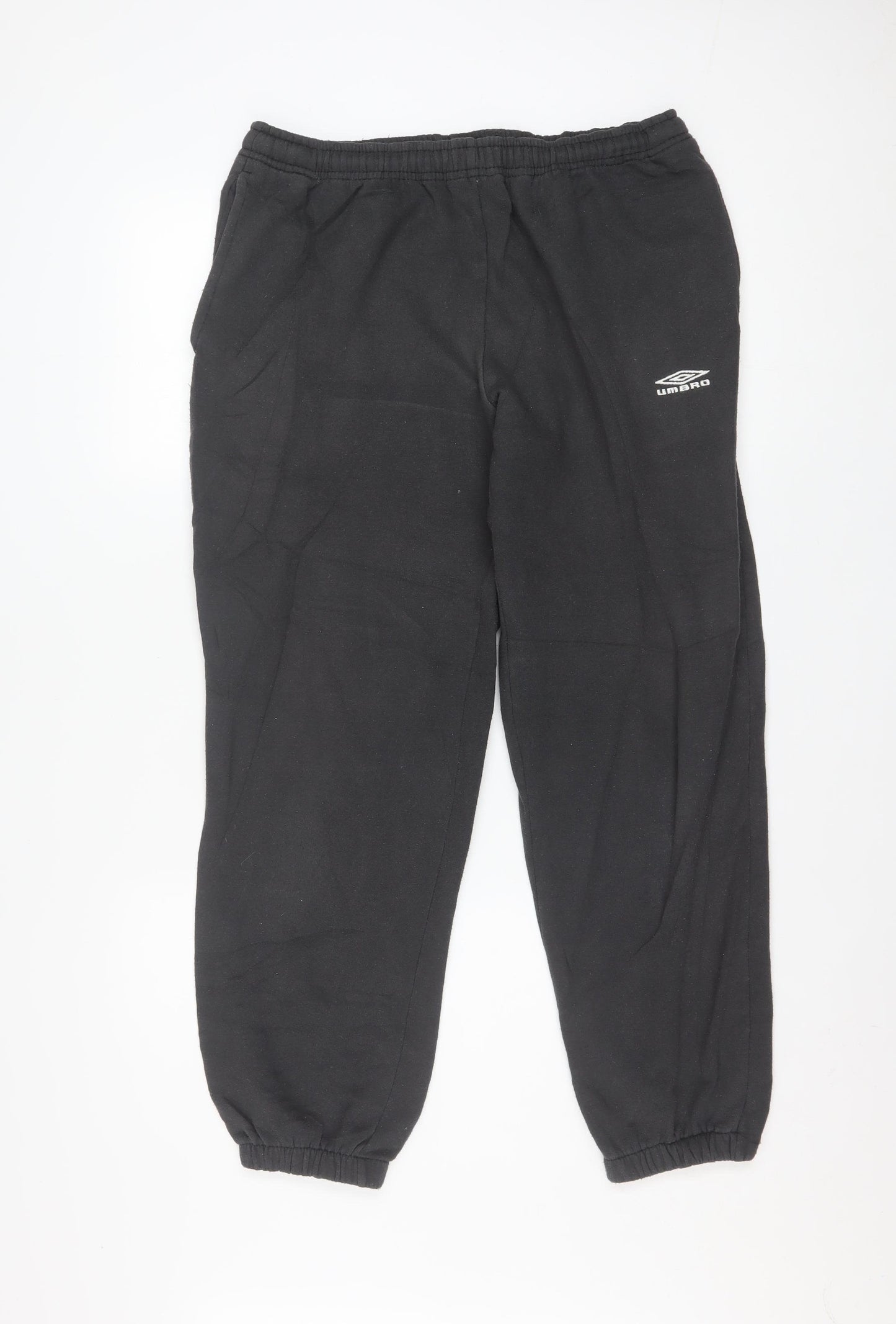 Umbro Men's Black Jogger Trousers Size S Fleece Activewear