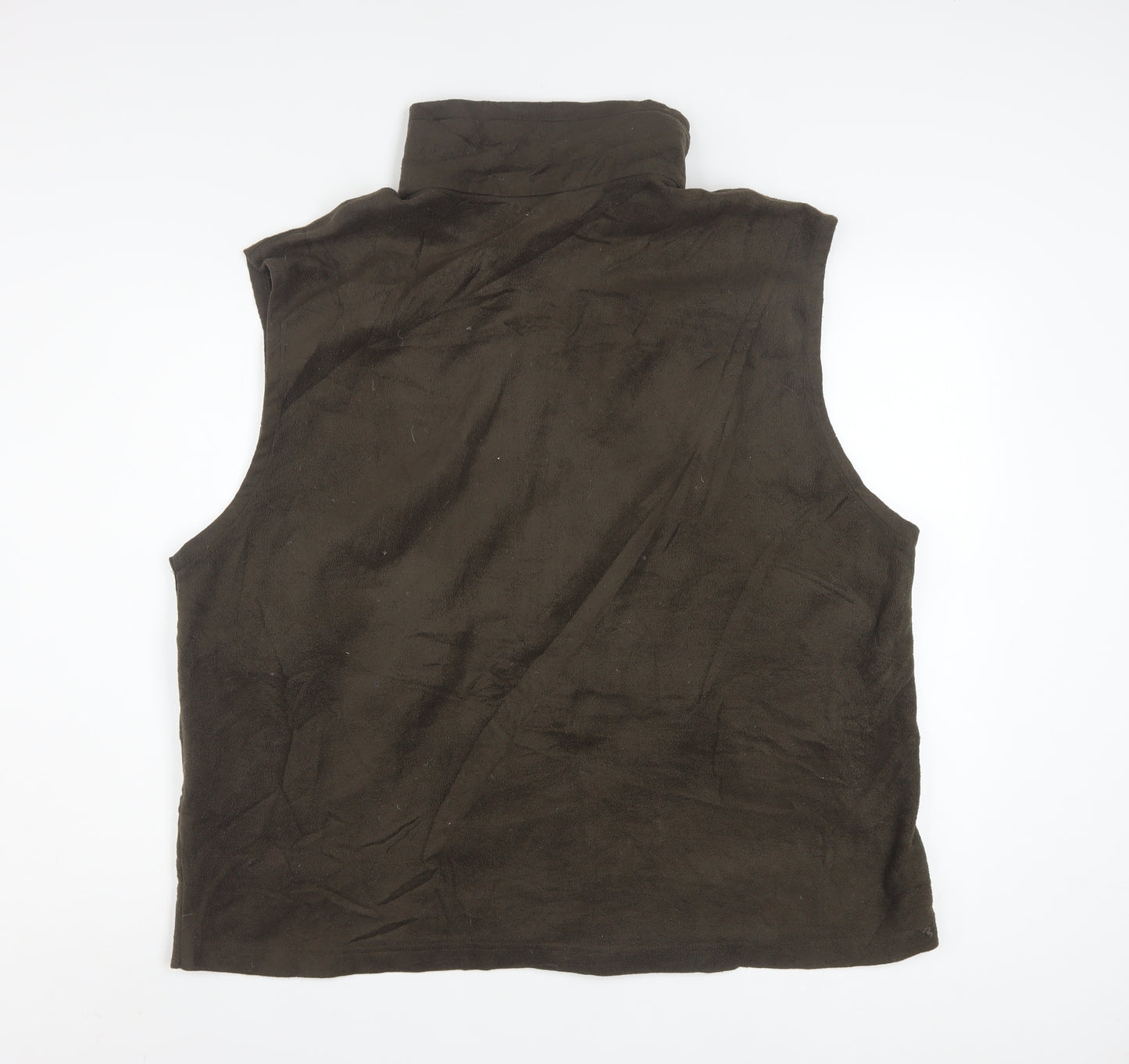 Columbia Men Brown 2XL Fleece Bodywarmer Waistcoat Hiking Outdoor