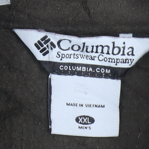 Columbia Men Brown 2XL Fleece Bodywarmer Waistcoat Hiking Outdoor