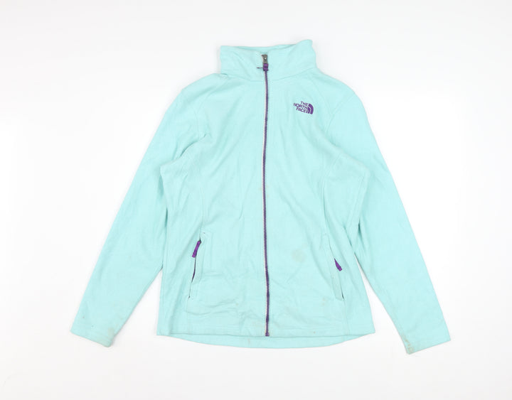 The North Face Girls Blue Fleece Full Zip Jacket Size 18 XL