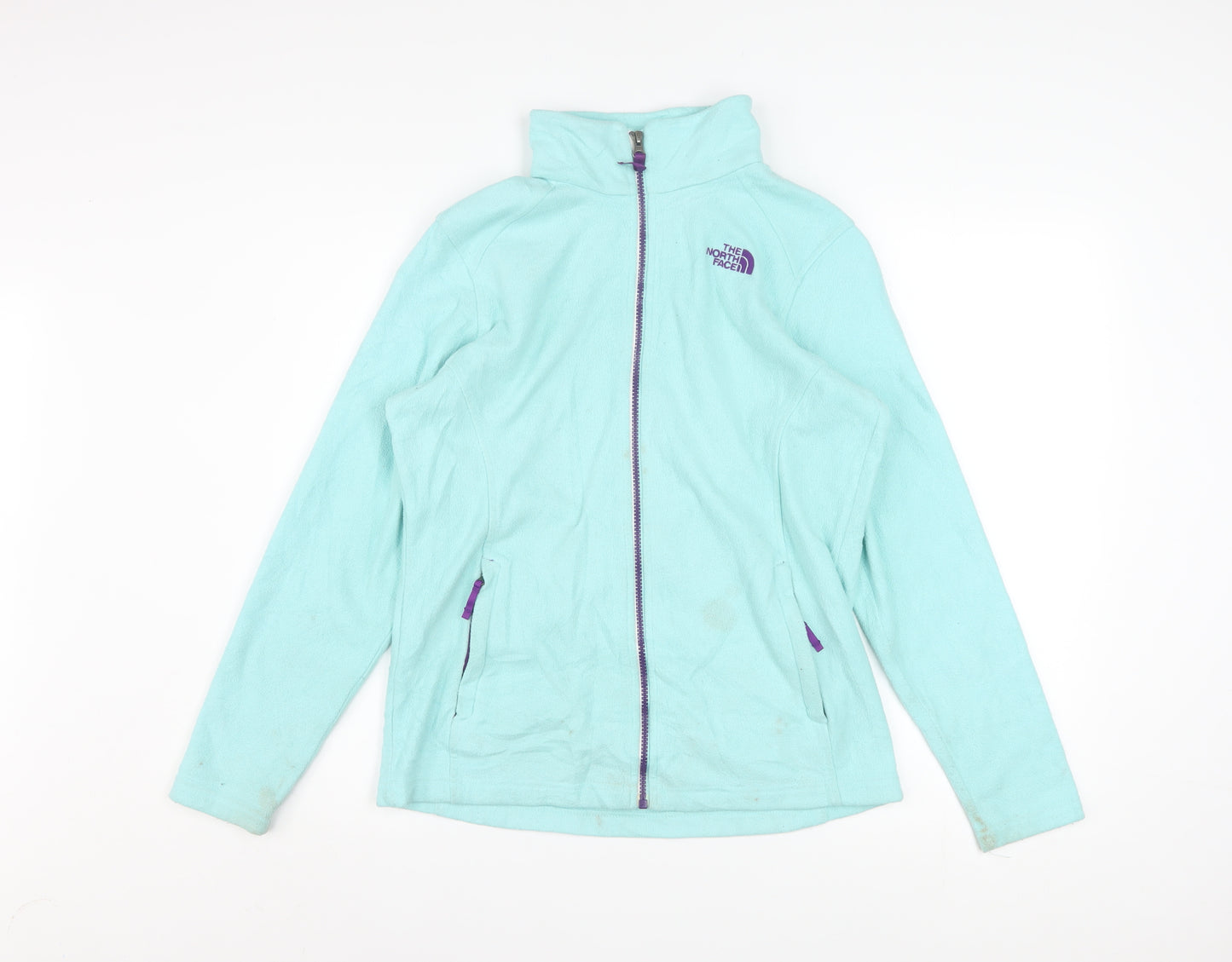 The North Face Girls Blue Fleece Full Zip Jacket Size 18 XL
