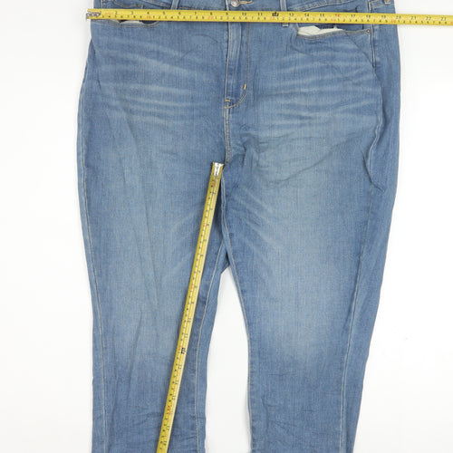 Levi Strauss Men’s Blue Straight Denim Jeans Size 34 Regular Fit
