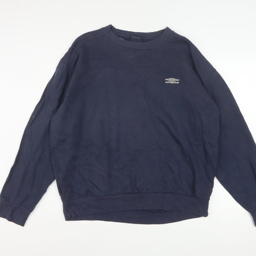Umbro Mens Blue XL Pullover Sweatshirt Crew Neck Long Sleeve