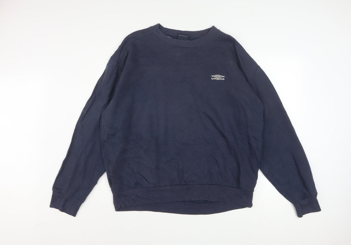 Umbro Mens Blue XL Pullover Sweatshirt Crew Neck Long Sleeve